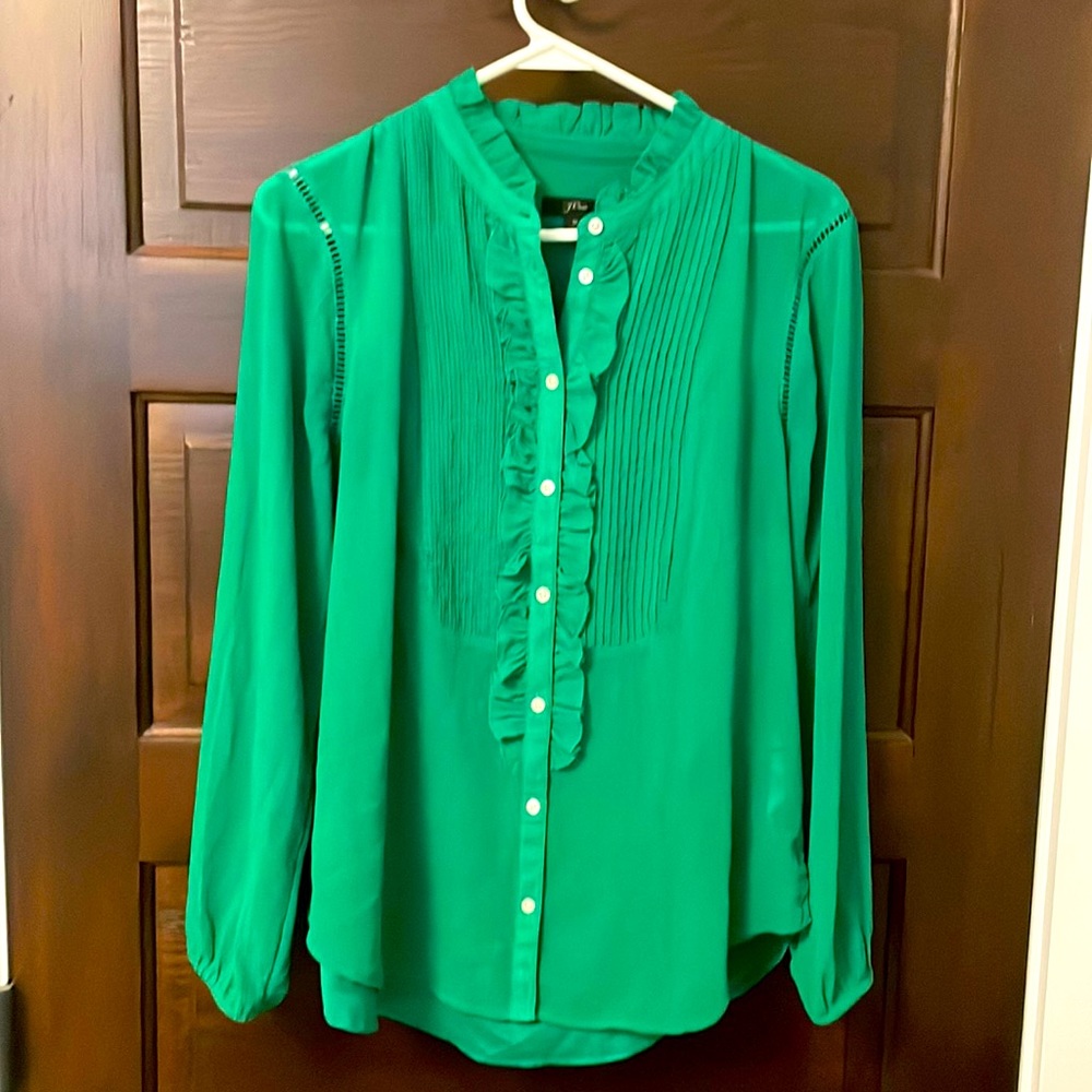 J Crew chiffon shirt